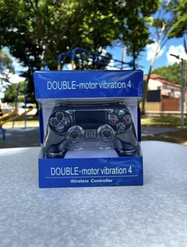 Kit 2 Controles Bluetooth Sem Fio Compatível com PS4, PC e Android - Novo