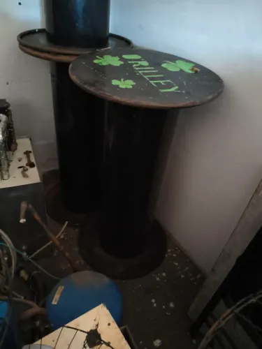Mesa bistrô de ferro para bares 