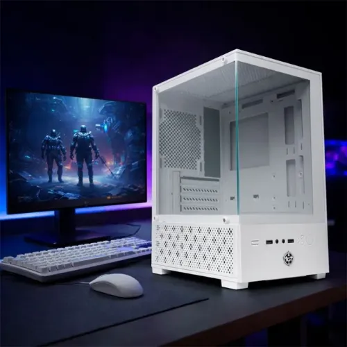 ? GABINETE GAMER TGT LEGION MINI-TOWER - BRANCO ?