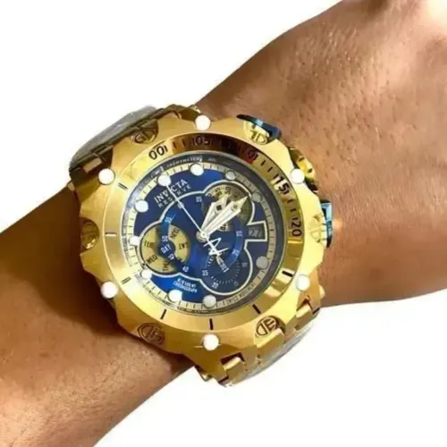 Relógio Invicta Hybrid Venom banhado a ouro