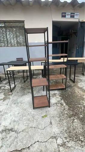 Móveis industriais pronta entrega escrivaninha -mesa de estudo-estante
