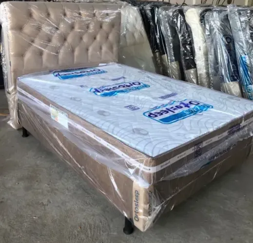 Cama Box Casal com cabeceira