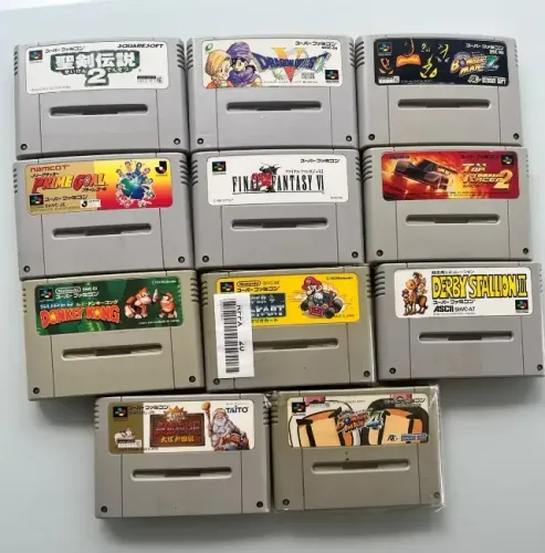 Cartuchos De Super Nintendo Super Famicom - 11 Unidades Novos e Usados
