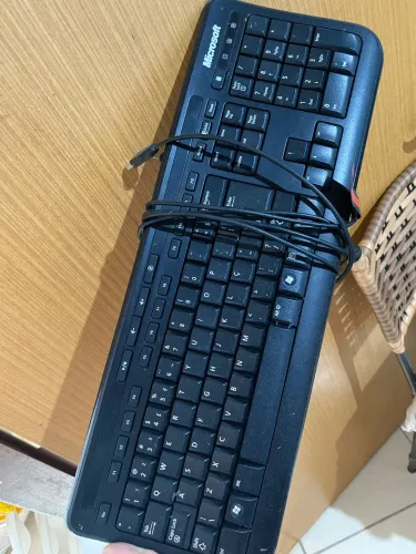 Teclado Microsoft Wired Keyboard 600 USB Original ABNT2
