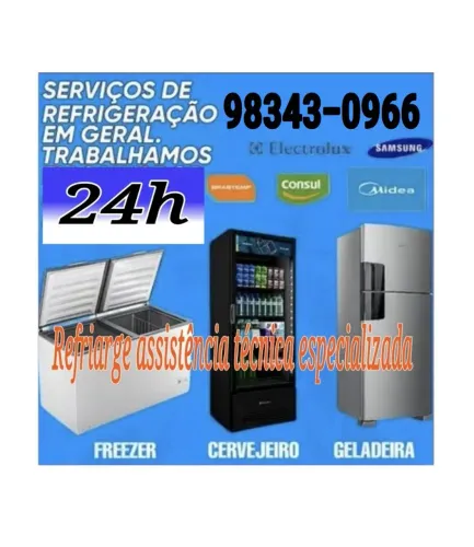 Conserto de Geladeira, freezer, cervejeira, bebedouro, Vendas em loja