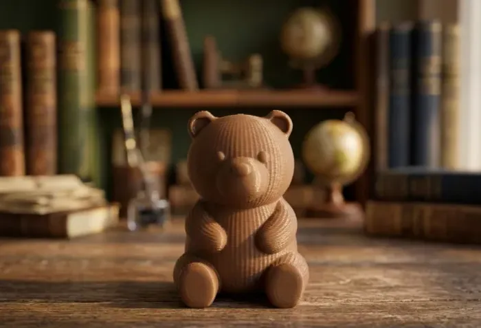 Boneco Urso em 3D - Presente Criativo e Decorativo