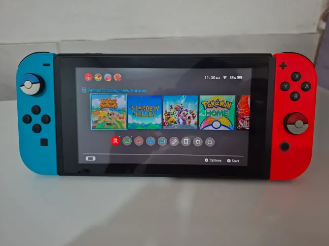 Nintendo switch V2 + Cartão 128g + extras
