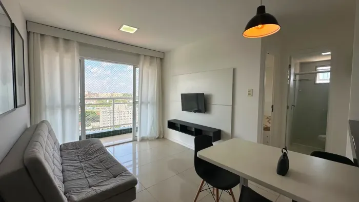 Taroa Residence | 61m² | 2 Quartos | Suíte | Mobiliado | Andar Alto | Olho DÁgua