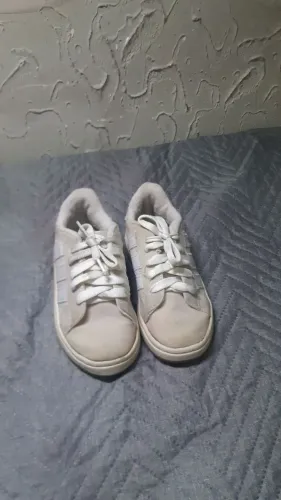 Tenis adiddas original infantil cinza
