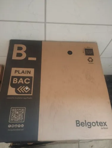 Carpete Modular Belgotex Plain Bac 10m² c/ 40 Placas 50x50