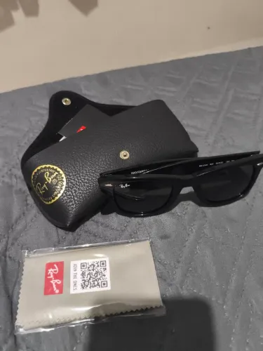 "Ray-Ban Wayfarer RB2140 Original Preto G15 Completo Sem Uso
