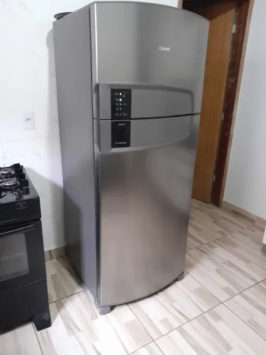 Geladeira inox Consul 405 litros frost free
