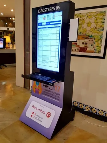 locação de totem E-pôster para eventos