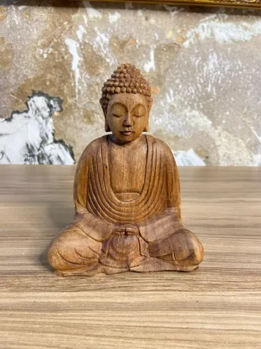 Imagem de Buda em Madeira | donareliquias   