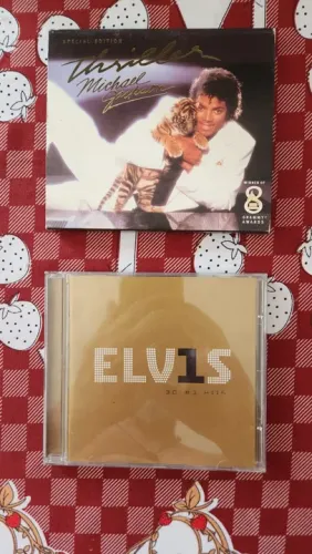CDs Elvis 1 e Michael Jackson -Thriller