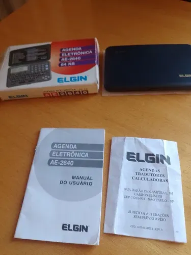 Agenda Eletrônica Elgin AE-2640 64 KB (nova sem uso)