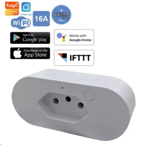 Tomada inteligente Wi-Fi smart plus , digital ALEXA. (NOVO)