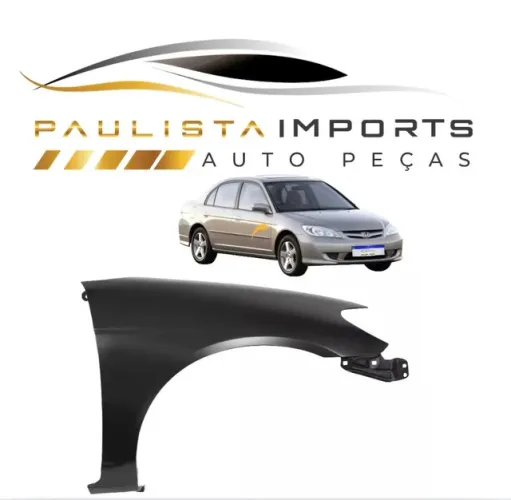 Paralama Honda Civic 2004 2005 2006 ( Novo )