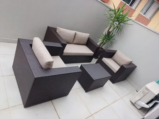 PROMOÇÃO Jogo de sofá em fibra sintética (demais modelos consultar valor)