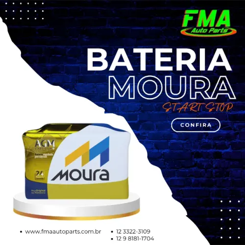 Bateria Moura AGM 70AH - Jardim Satélite / Loja Bateria / Disk Bateria