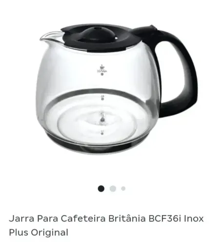 Jarra de vidro original cafeteira elétrica Britânia bcf36