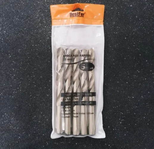 Brocas Aço Rapido 16mmm (din 338 Hss) Bfh1674