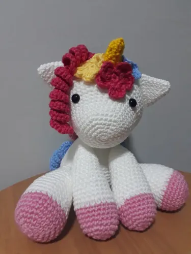 Unicórnio de Crochê - Amigurumi
