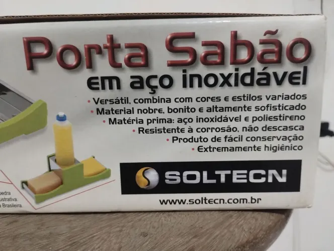 Porta Sabão em Aço Inoxidável
