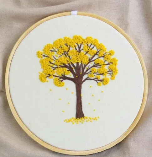 Bordados livre em bastidor 
