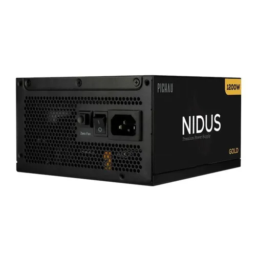 Fonte Pichau Nidus 1200W, Gold 80 Plus, 100% modular (NOVO LACRADO)