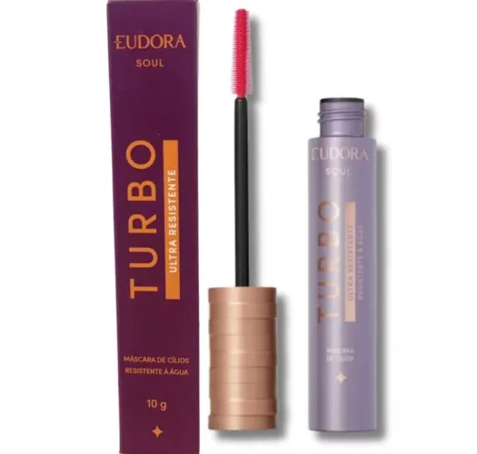 Máscara para Cílios Soul Turbo Ultra Resistente 10g Eudora apenas 45,00
