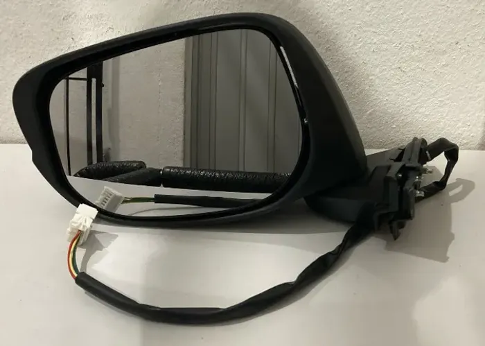 RETROVISOR HONDA NEW FIT 2009/2014 ELETRICO EXTERNO ESQUERDO CAPA e PISCA