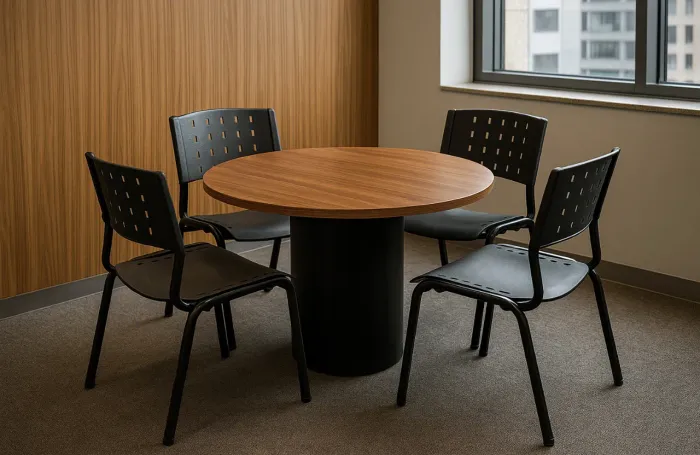 MESA DE REUNIÃO com 4 Cadeiras - LOJA IKONMIXOFFICE 