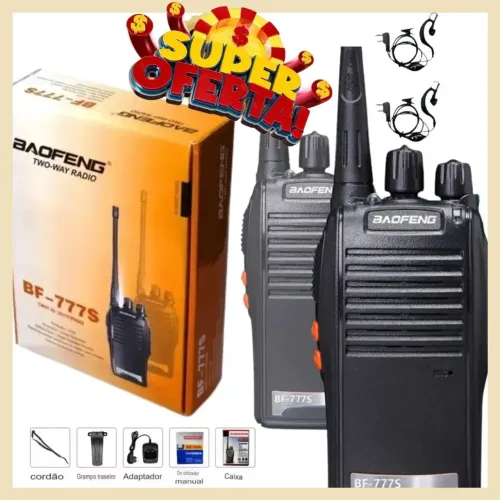 Rádio HT Baofeng Kit Completo com Acessórios
