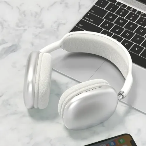 Fone De Ouvido Bluetooth Over-ear Recarregável Sem Fio P9 Air Max Com Microfone Regulável
