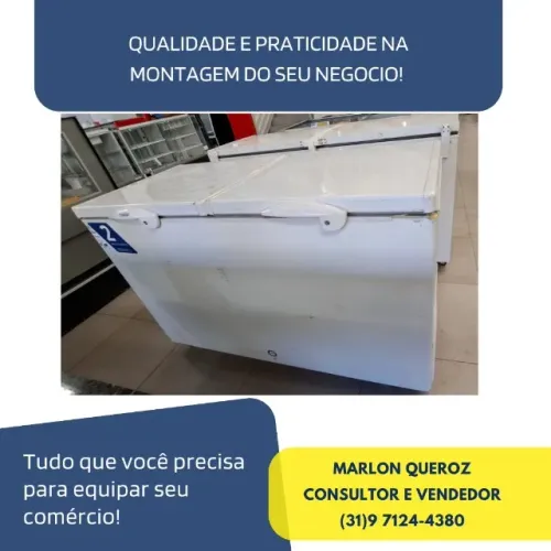 Freezer Horizontal Tampa Cega Fricon 503 Litros