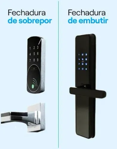 Instalação de fechadura sobrepor/ embutir/ simples