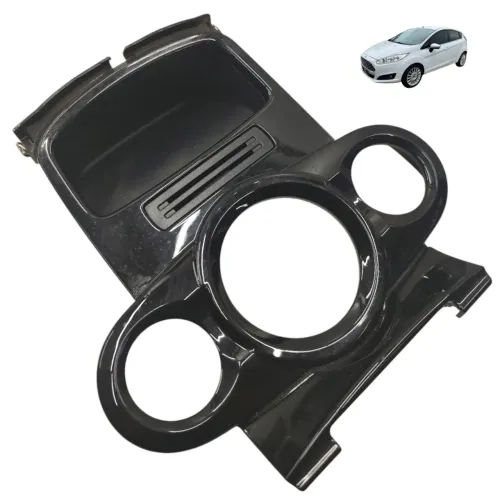 Moldura comando ar porta objeto painel ford new fiesta 2014