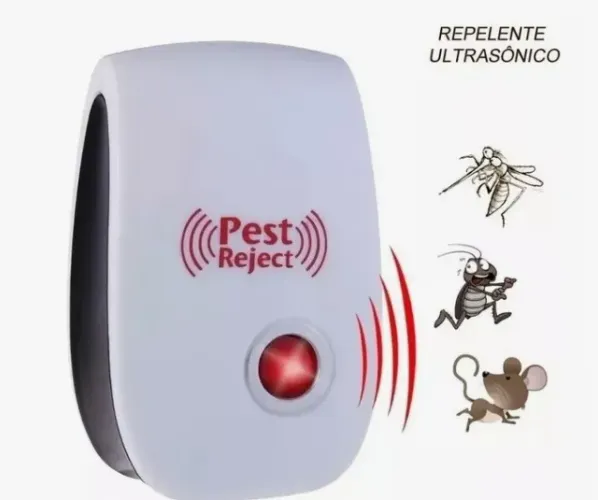 Repelente Eletrônico Ultrassônico Espanta Ratos E Insetos
