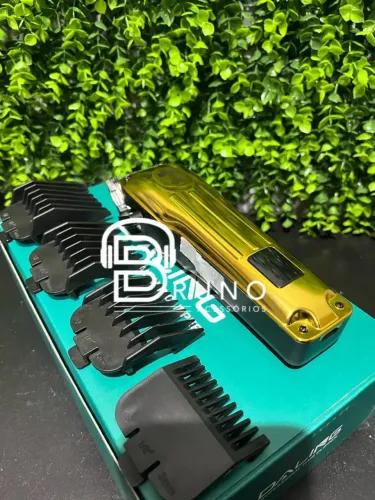 Máquina de corte sem fio dourada