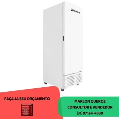 Freezer Vertical Imbera Porta Cega 560 Litros branco