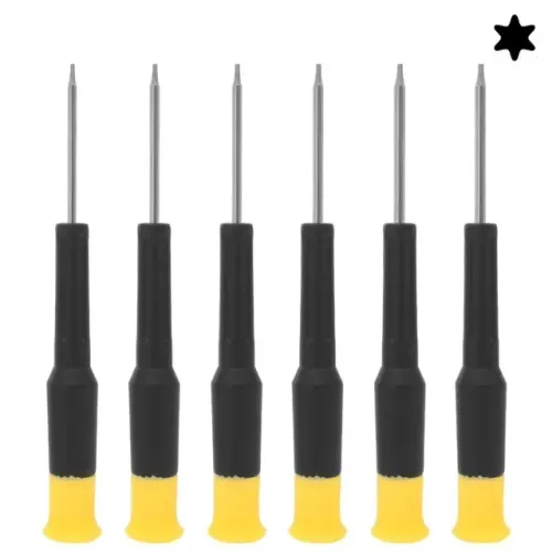 Kit de Chave Torx de Precisão - Jogo com 6 Chaves T4 a T9