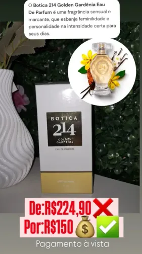 Botica 214 golden gardênia