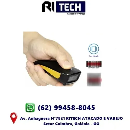 Leitor De Codigo De Barras Sem Fio Portátil Qr Code 2D Bluetooth Usb Knup Le703