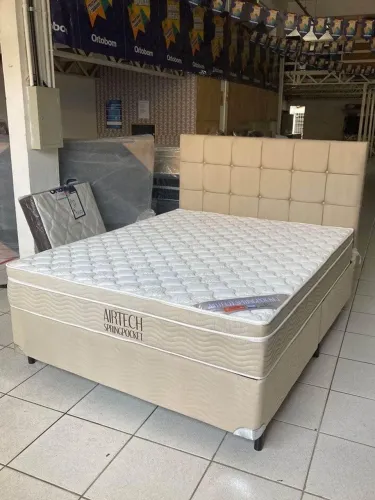 Cama Casal Ortobom com molas ensacadas e 2 Travesseiros de Brinde com entrega Grátis 