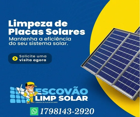 Manutenção e limpeza de placas solares