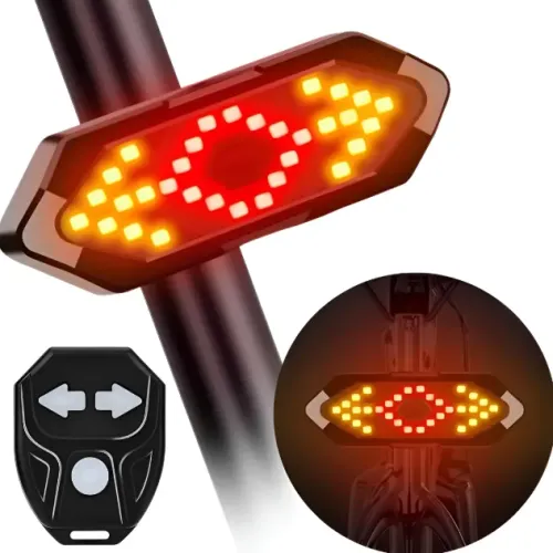 Luz de Bike com Controle Remoto | Sinalize Direita e Esquerda com Facilidade!