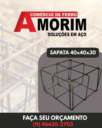 Sapata 40x40x30 3/8 10mm 