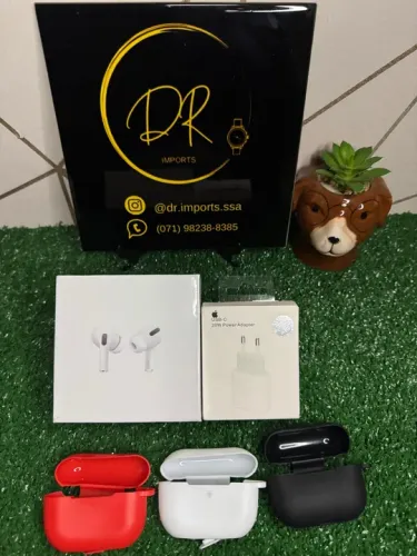 Combo Fone de Ouvido AirPods Pro (2ª Geração) + Base Carregador 20w 1 linha AAA Novo
