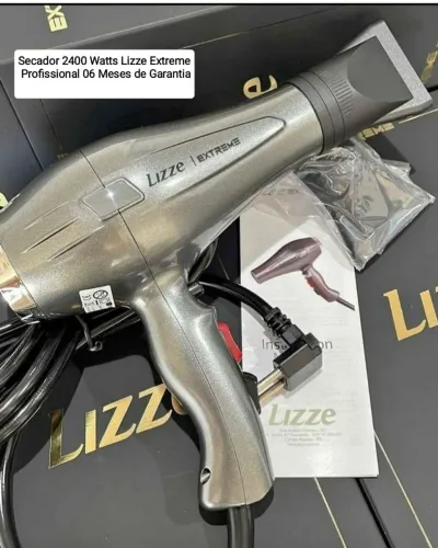 Secador 2400 Watts Lizze Extreme Profissional Novo Lacrado sem Uso 06 Meses de Garantia 